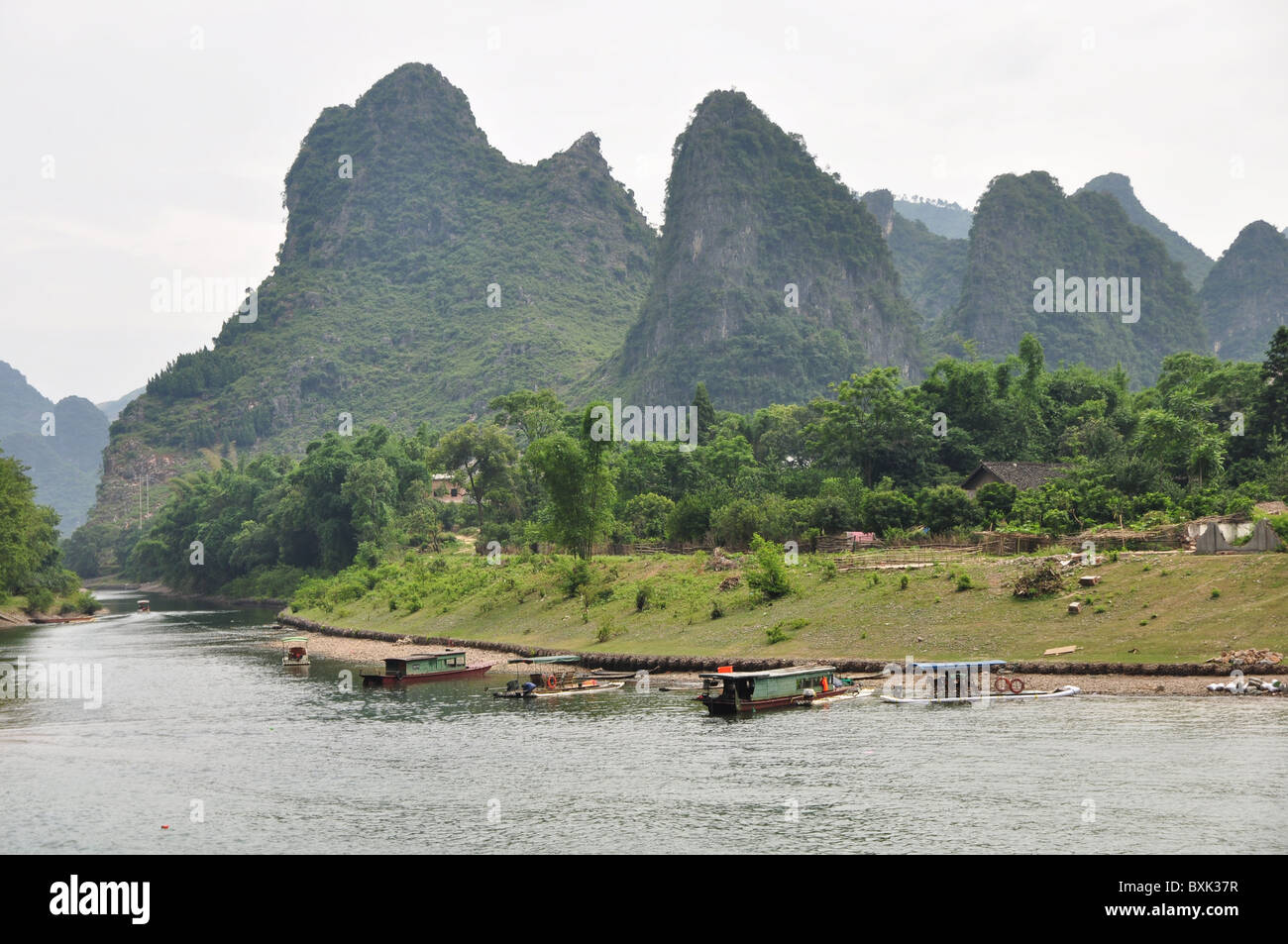 Li River, Limestone Peaks, Guilin area, Southern China Stock Photo - Alamy