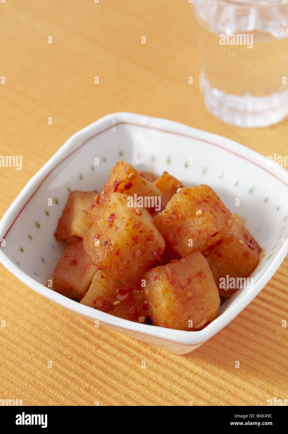 White radish kimchi Stock Photo Alamy