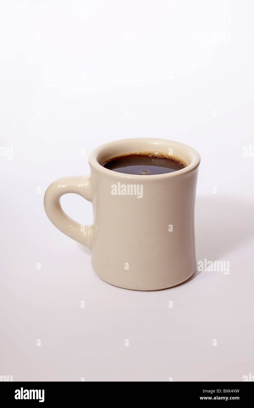 diner style mug of coffee Stock Photo