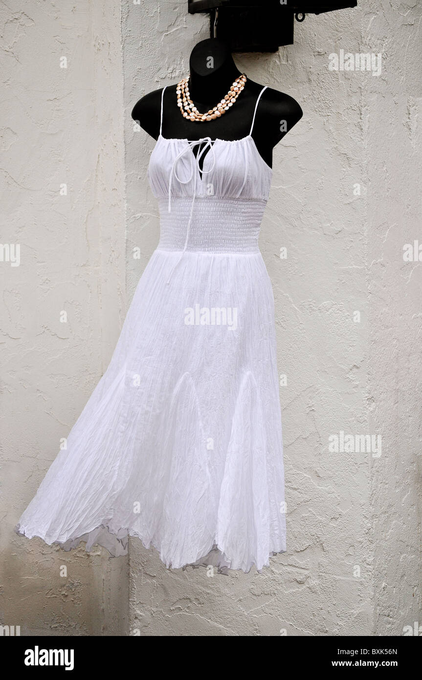dress in wind Stock Photo