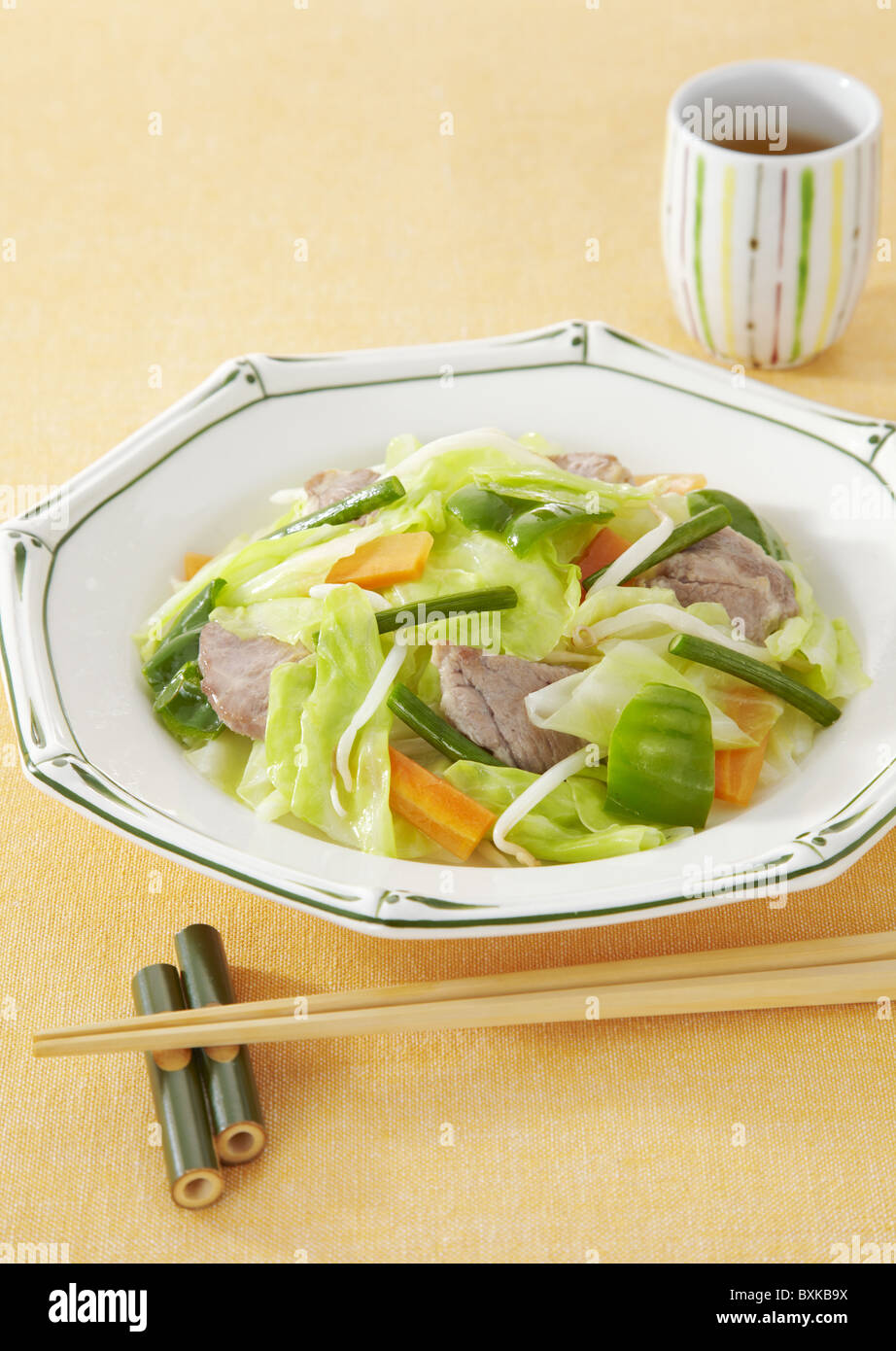 Stir fried vegetables Stock Photo - Alamy