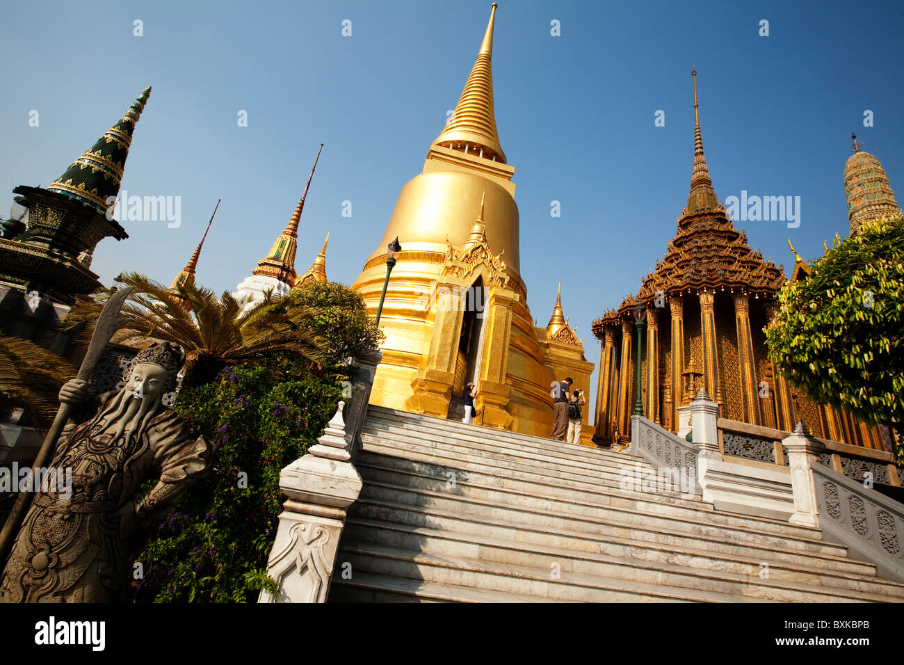 Wat Phra Kaew in Bangkok Stock Photo