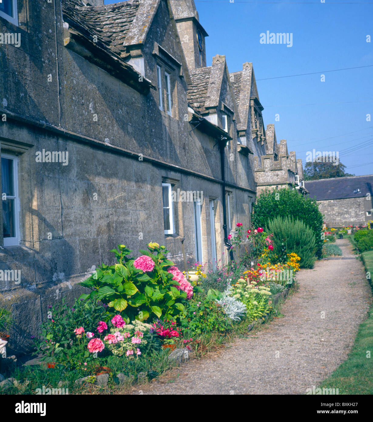 Almshouses Marshfield Wiltshire England Stock Photo Alamy