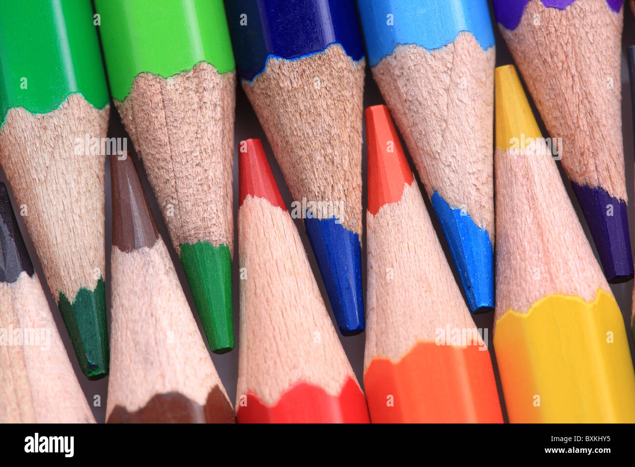 Colored pencils Stock Photo