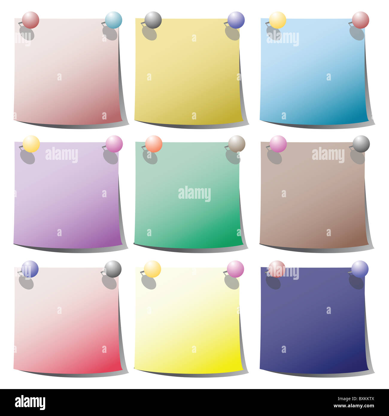Notes information Cut Out Stock Images & Pictures - Alamy