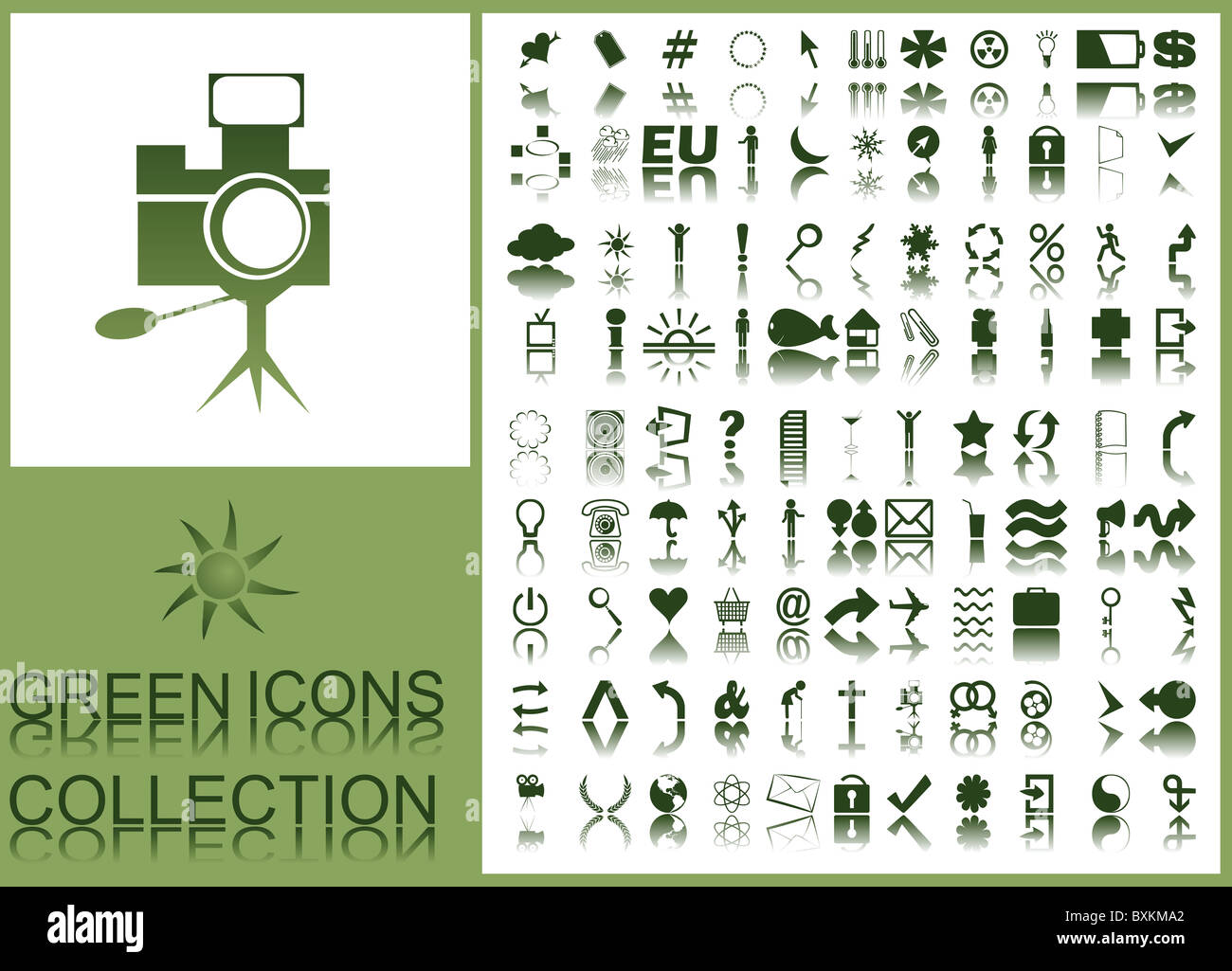 green icons Stock Photo