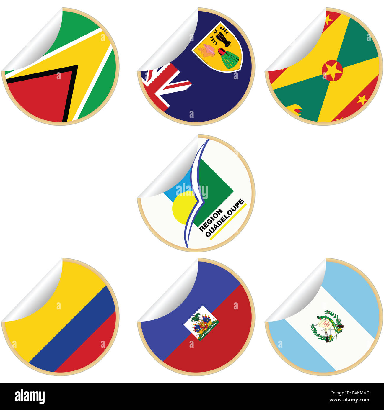 Collection of stickers/labels Stock Photo Alamy