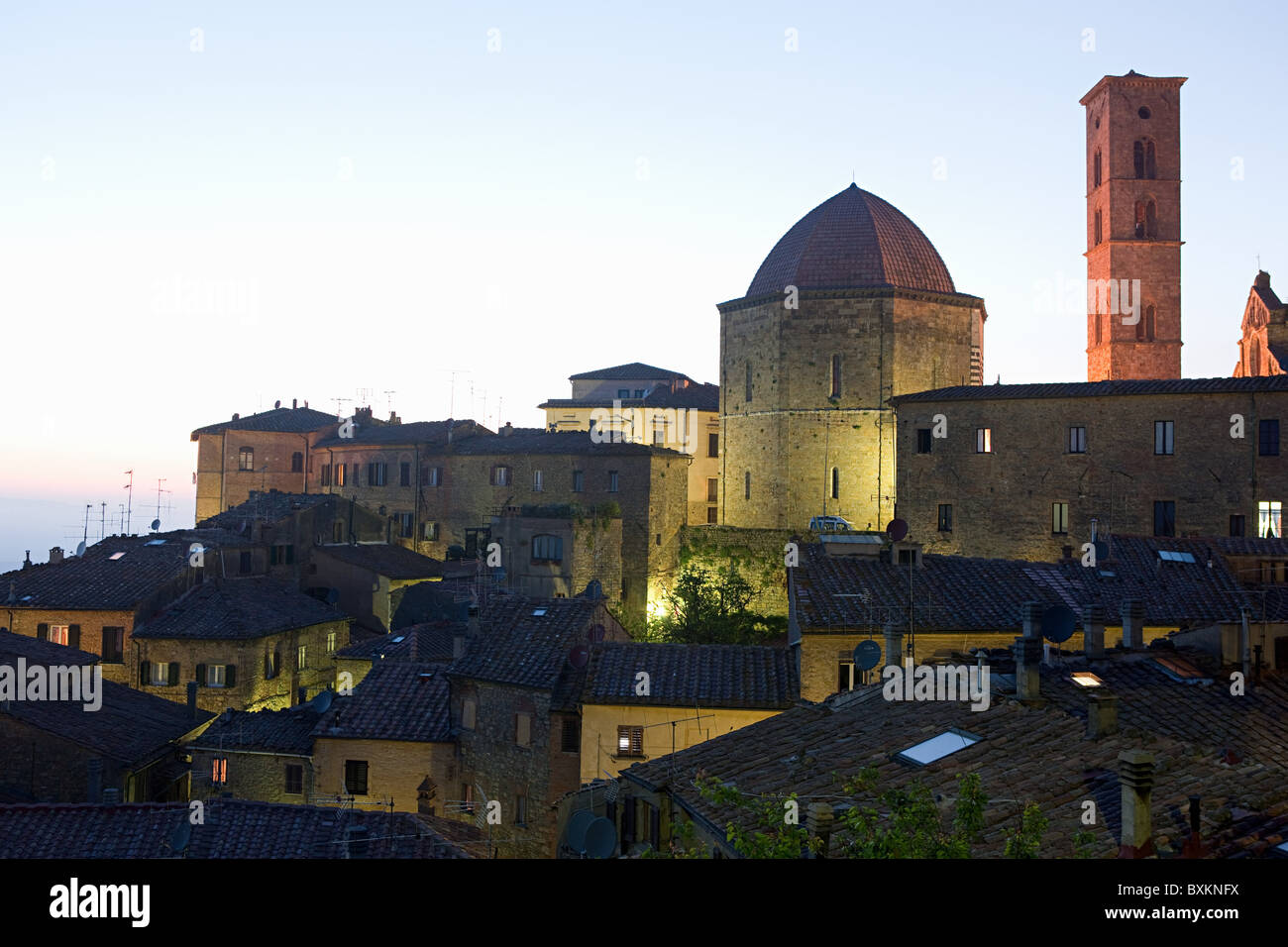 Cathedral, Volterra, Tuscany, Italy Stock Photo