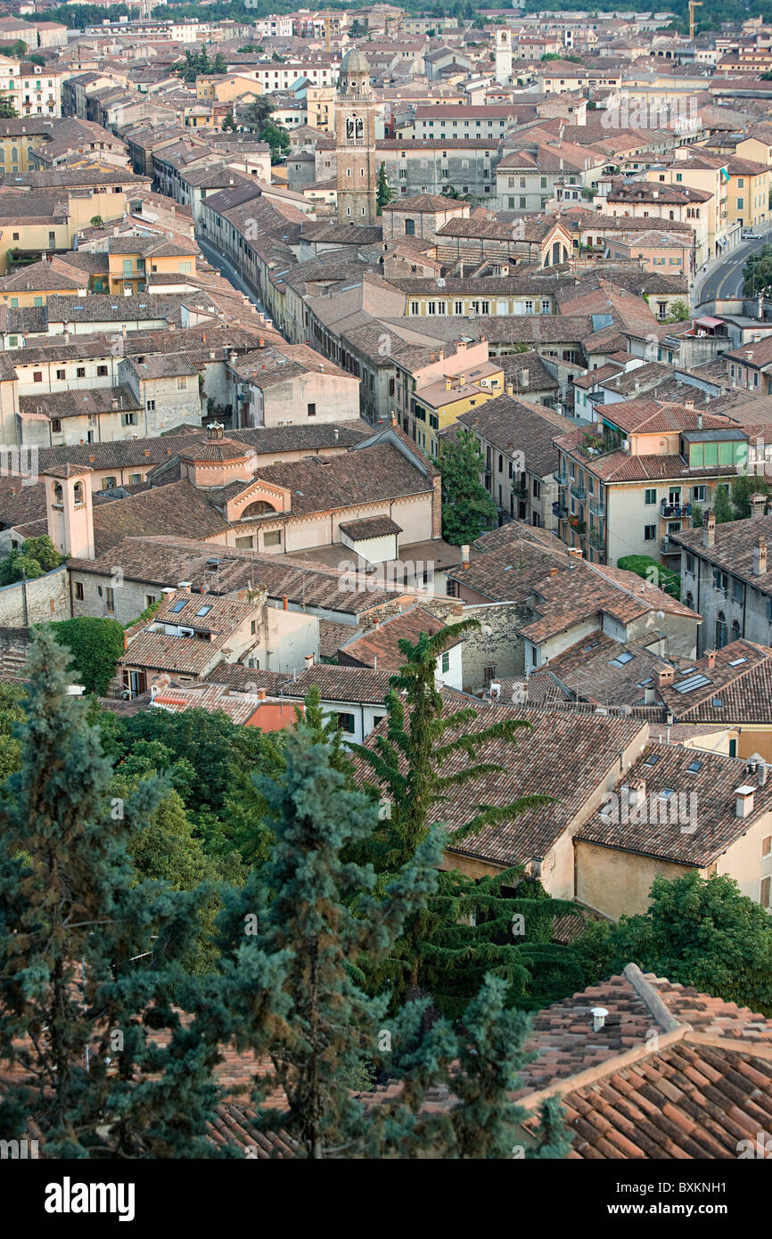 Aerial of Verona old town, Italy Stock Photo - Alamy