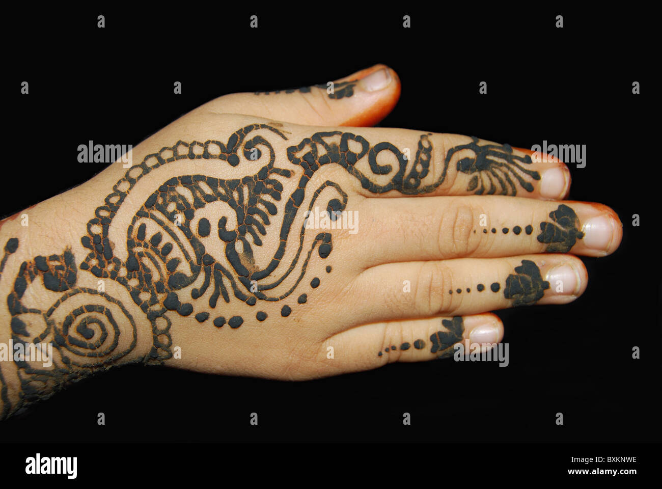 Hand henna tatoos hi-res stock photography and images - Alamy