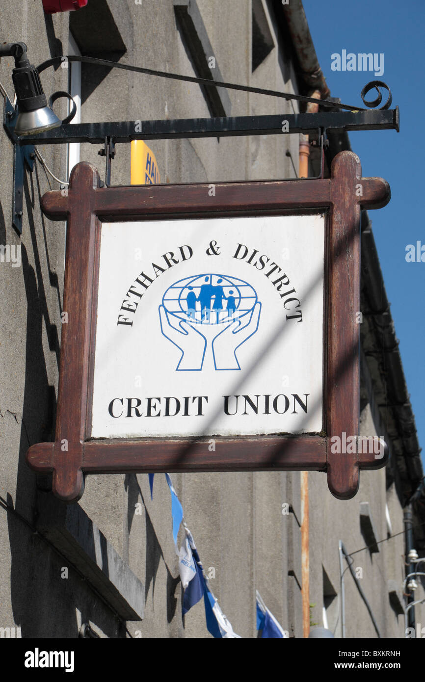 The Fethard & District Credit Union, Fethard, County Tipperary, Ireland (Eire). Stock Photo