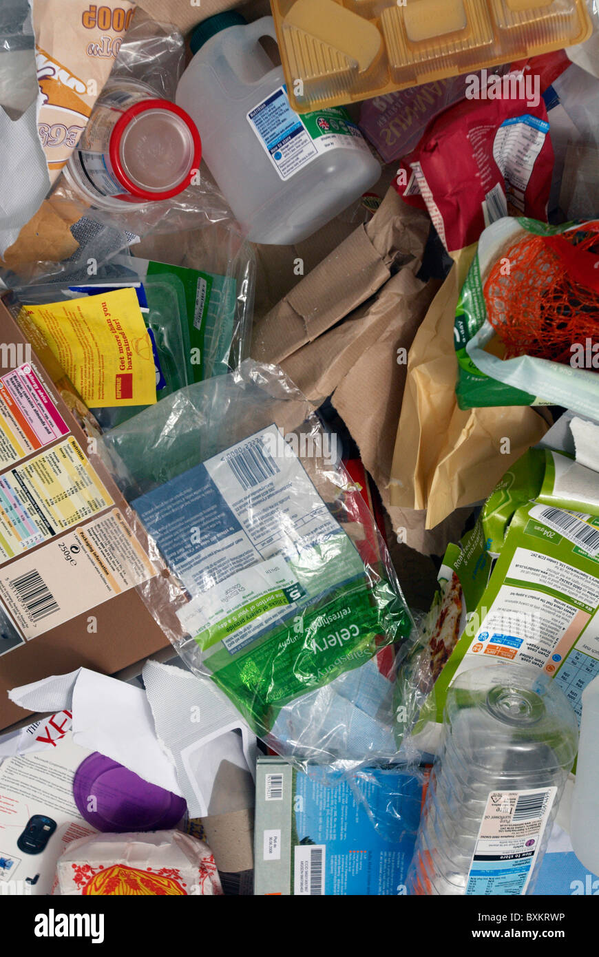 Domestic waste for recycling Stock Photo Alamy