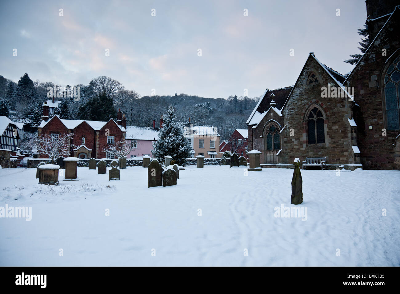 St Laurence's Churchyard and Church Street, Church Stretton, Shropshire