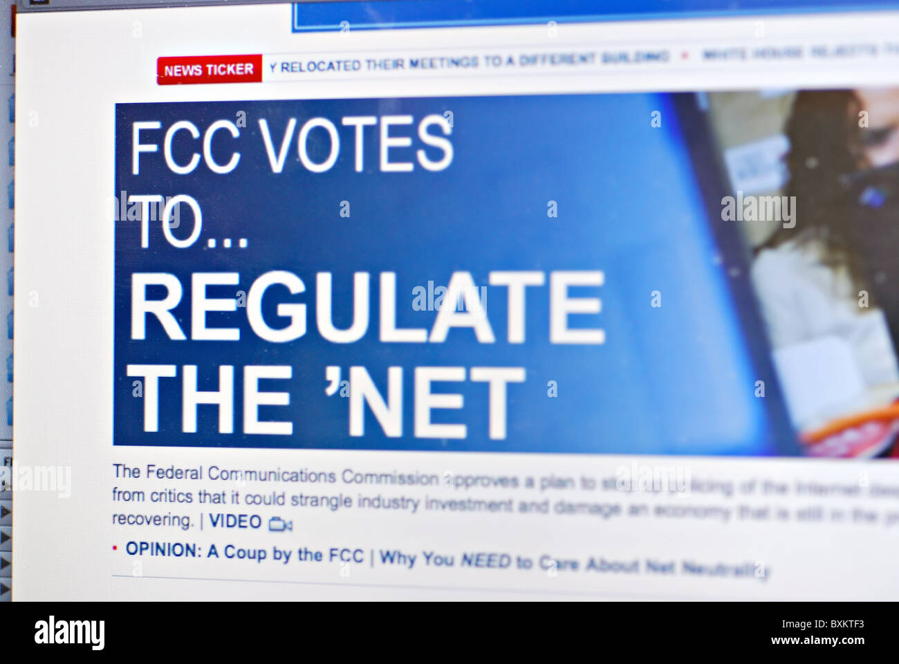Fcc regulate net hi res stock photography and images alamy