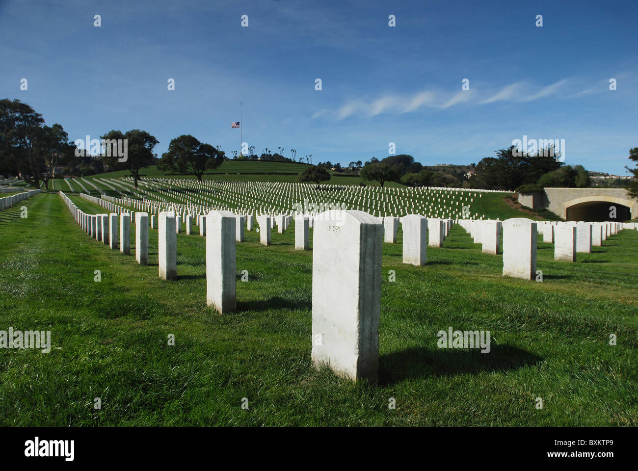 San Francisco National Cemetery in San Bruno, California Stock Photo