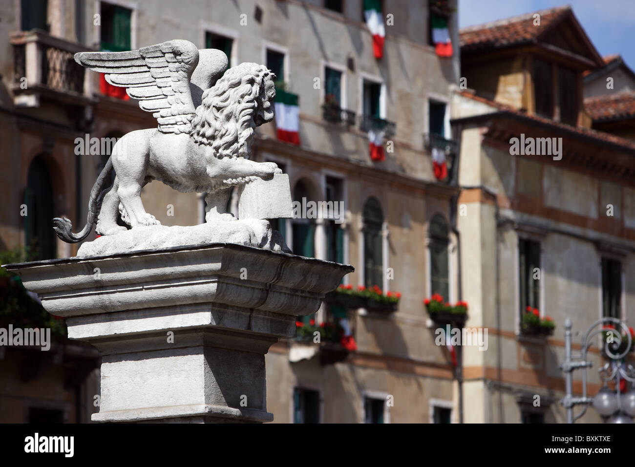 Bassano del Grappa venetian lion Stock Photo