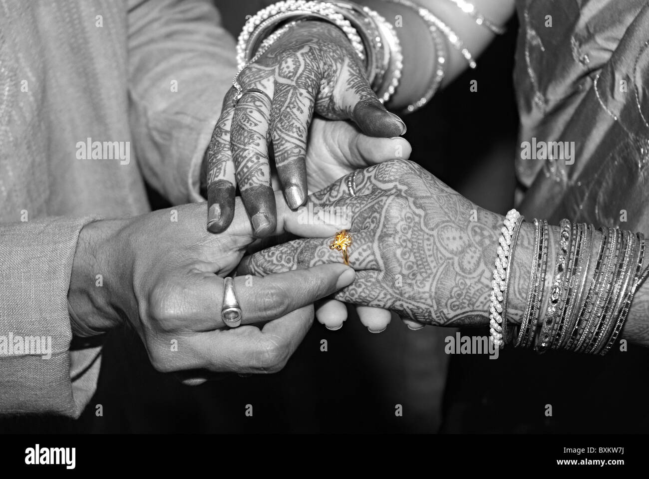Indian Ring Ceremony Stock Photo - Alamy