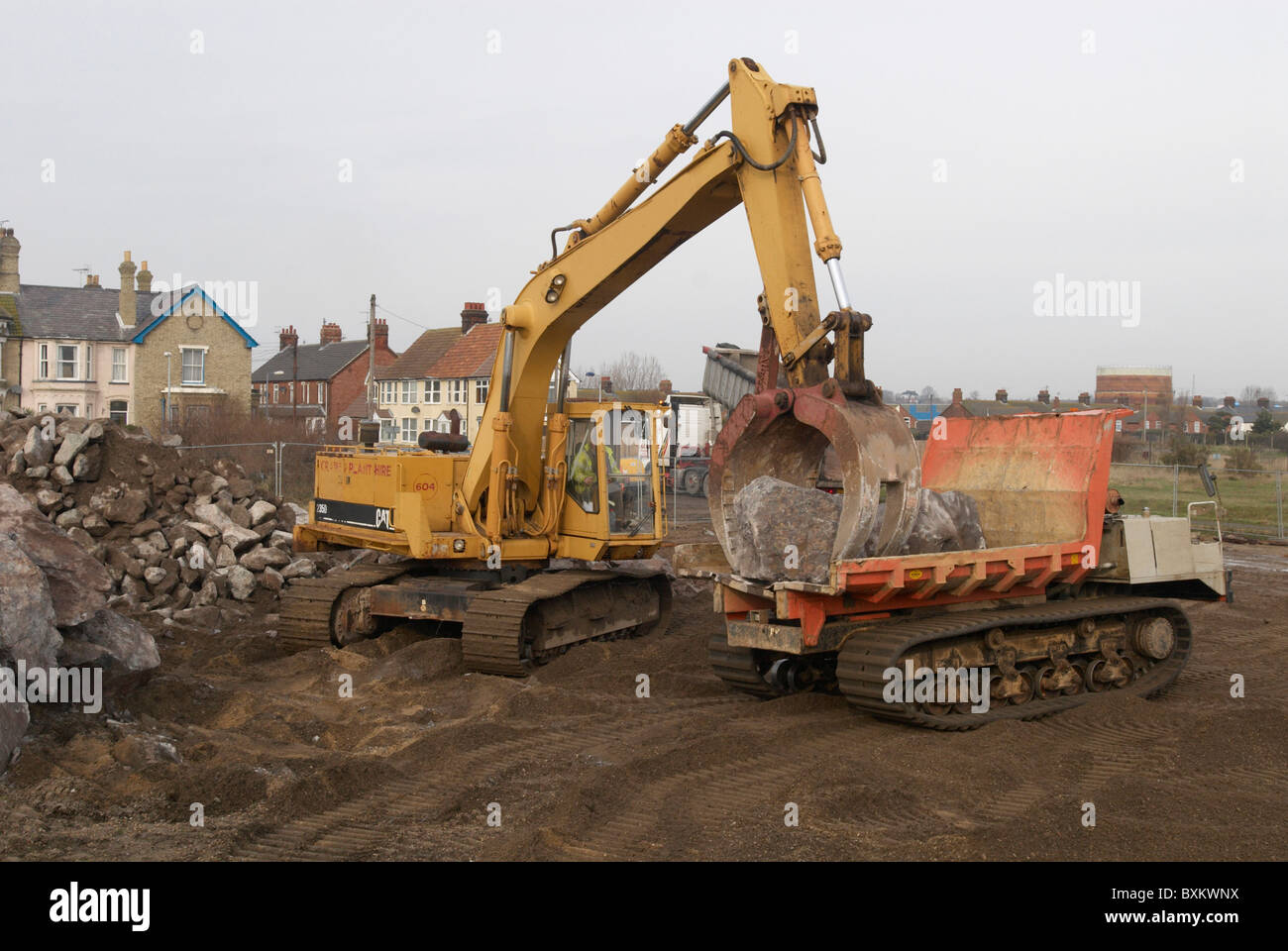 tracked dump truck hire