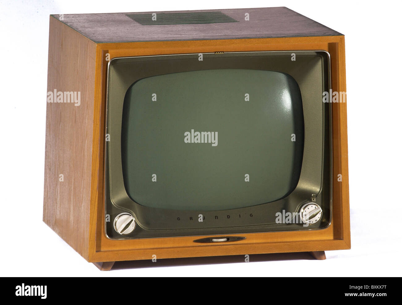 broadcast / television, TV sets, Grundig tv set Zauberspiegel 238, Germany,  1957, Additional-Rights-Clearences-Not Available Stock Photo - Alamy
