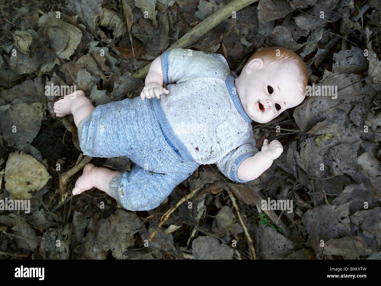 toys, dolls, doll, thrown away, Germany, 1960s, , Additional-Rights-Clearences-Not Available Stock Photo