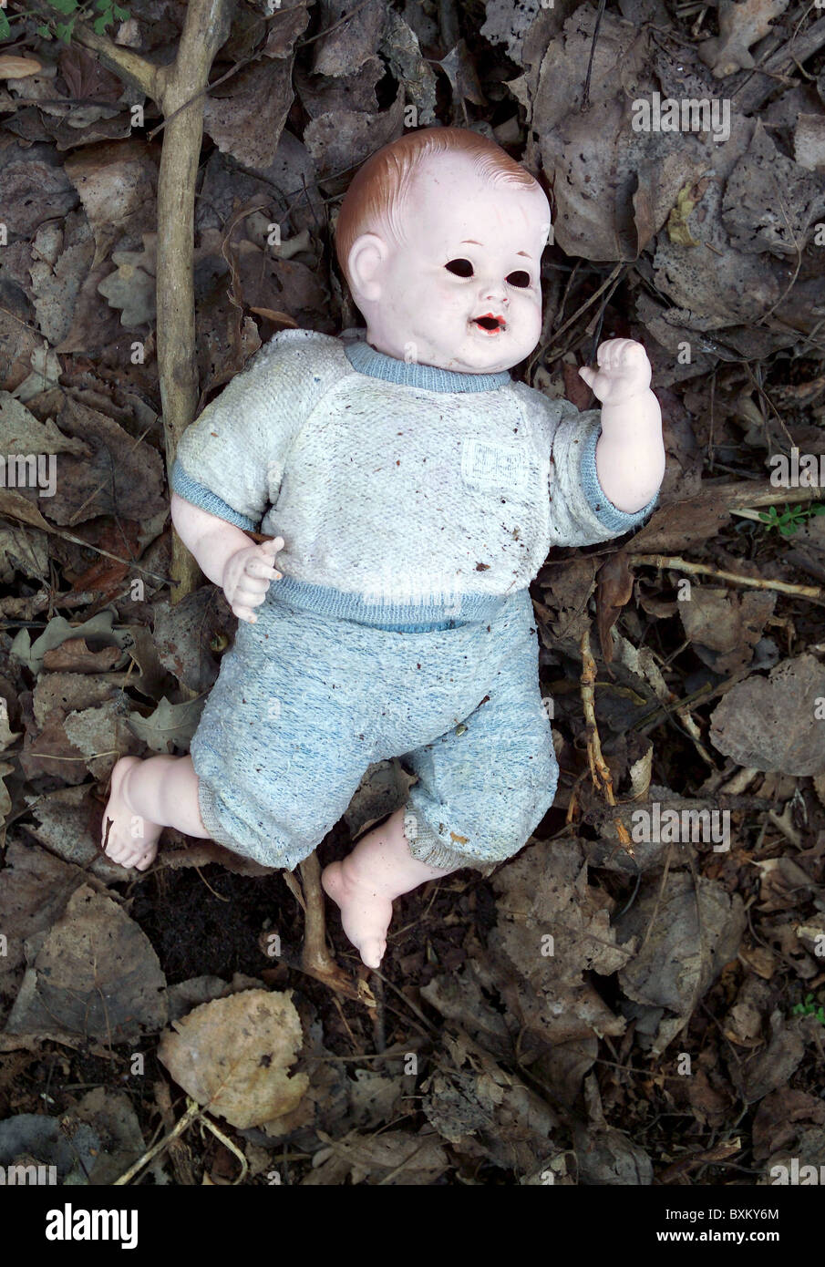 toys, dolls, doll, thrown away, Germany, 1960s, , Additional-Rights-Clearences-Not Available Stock Photo