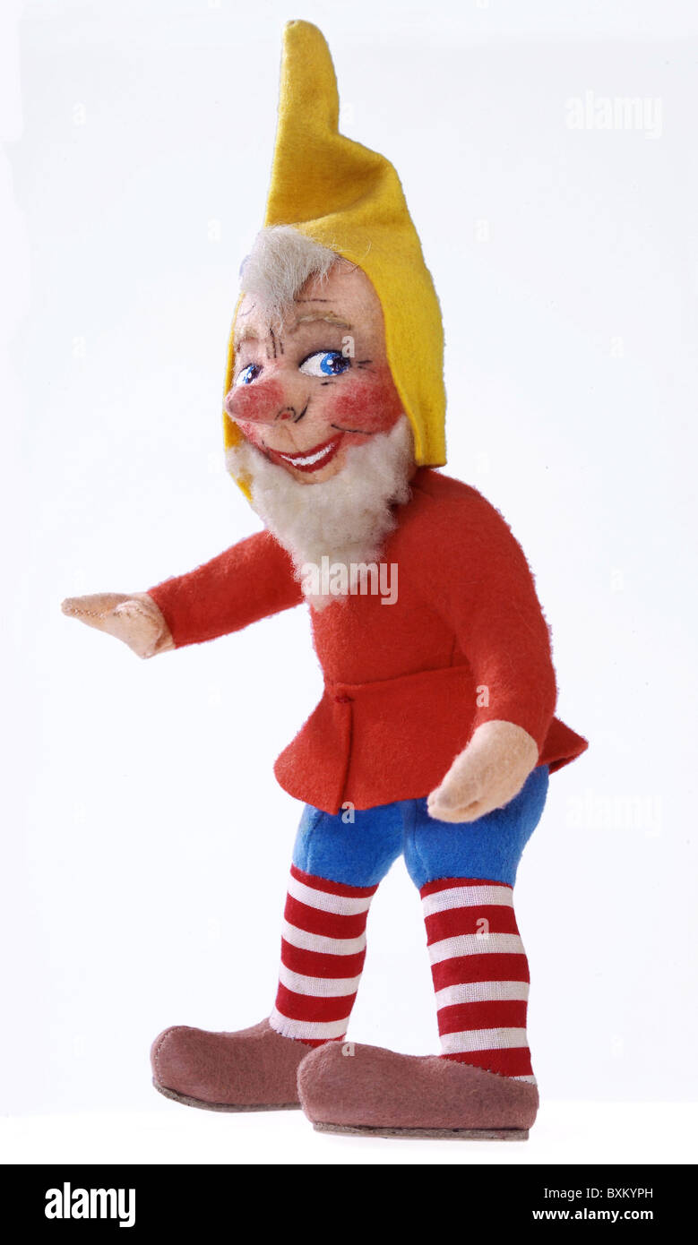 toys, hand puppet, gnome, rag doll, Germany, circa 1932, Additional-Rights-Clearences-Not Available Stock Photo
