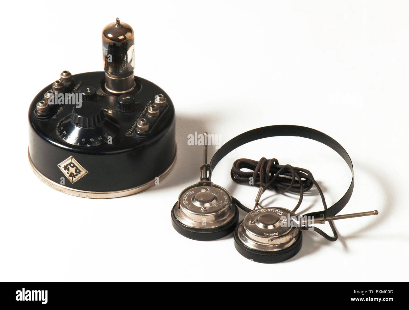 broadcast, radio, Radio Nora 'PK a', one-tube Audion with feedback, Nora-Radio  GmbH, Berlin, Germany, circa 1925, Additional-Rights-Clearences-Not Available Stock Photo