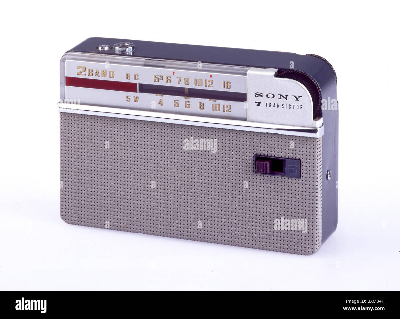 broadcast, radio sets, transistor radio, Sony TR 714, Japan, 1959, communications, technic, technics, historic, historical, 1950s, 50s, 20th century, pocket, portable, design, Japanese, Made in Japan, clipping, cut out, Los collection, cut-out, cut-outs, Additional-Rights-Clearences-Not Available Stock Photo