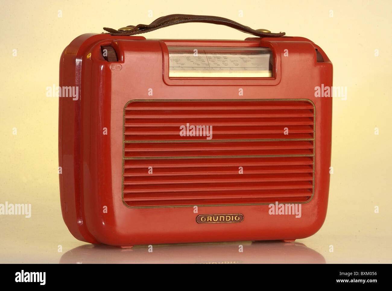 broadcast, radio, radio set Grundig Boy, Germany, circa 1950, Additional-Rights-Clearences-Not Available Stock Photo