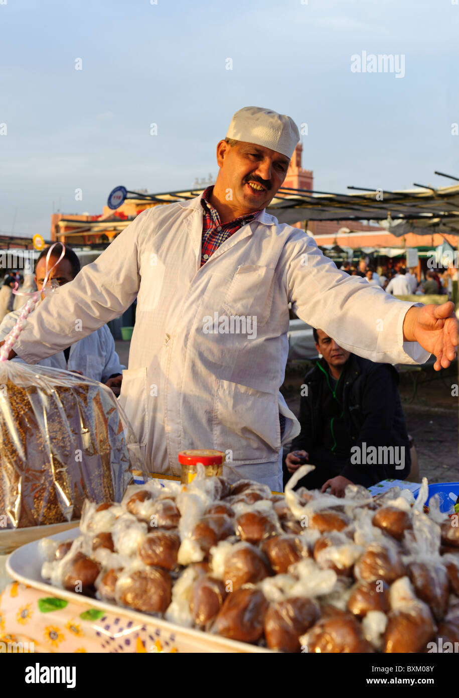 Sweets on the Djemaa el Fna Platz Stock Photo