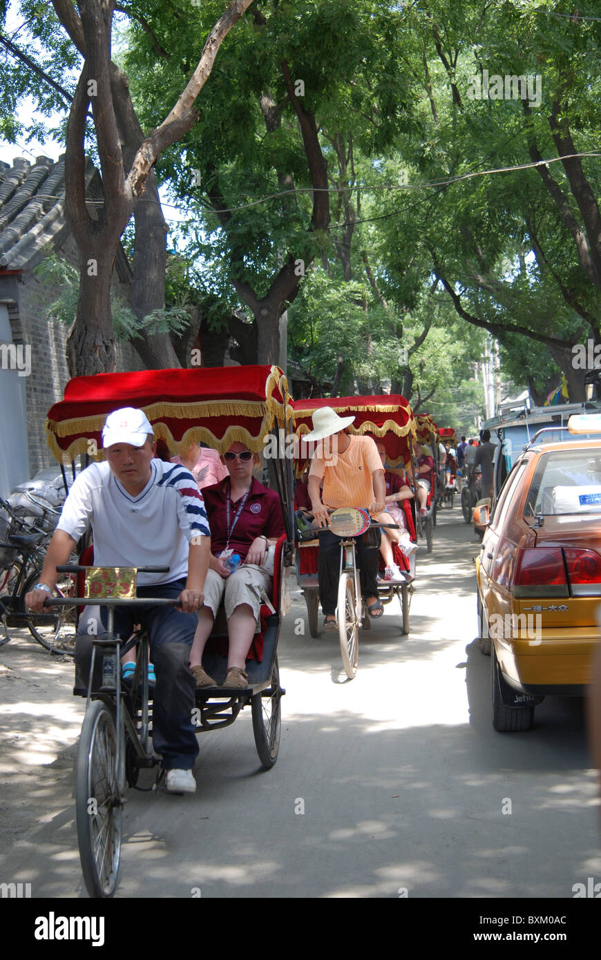 Rickshaw, Hou Hai, Beijing, China Stock Photo