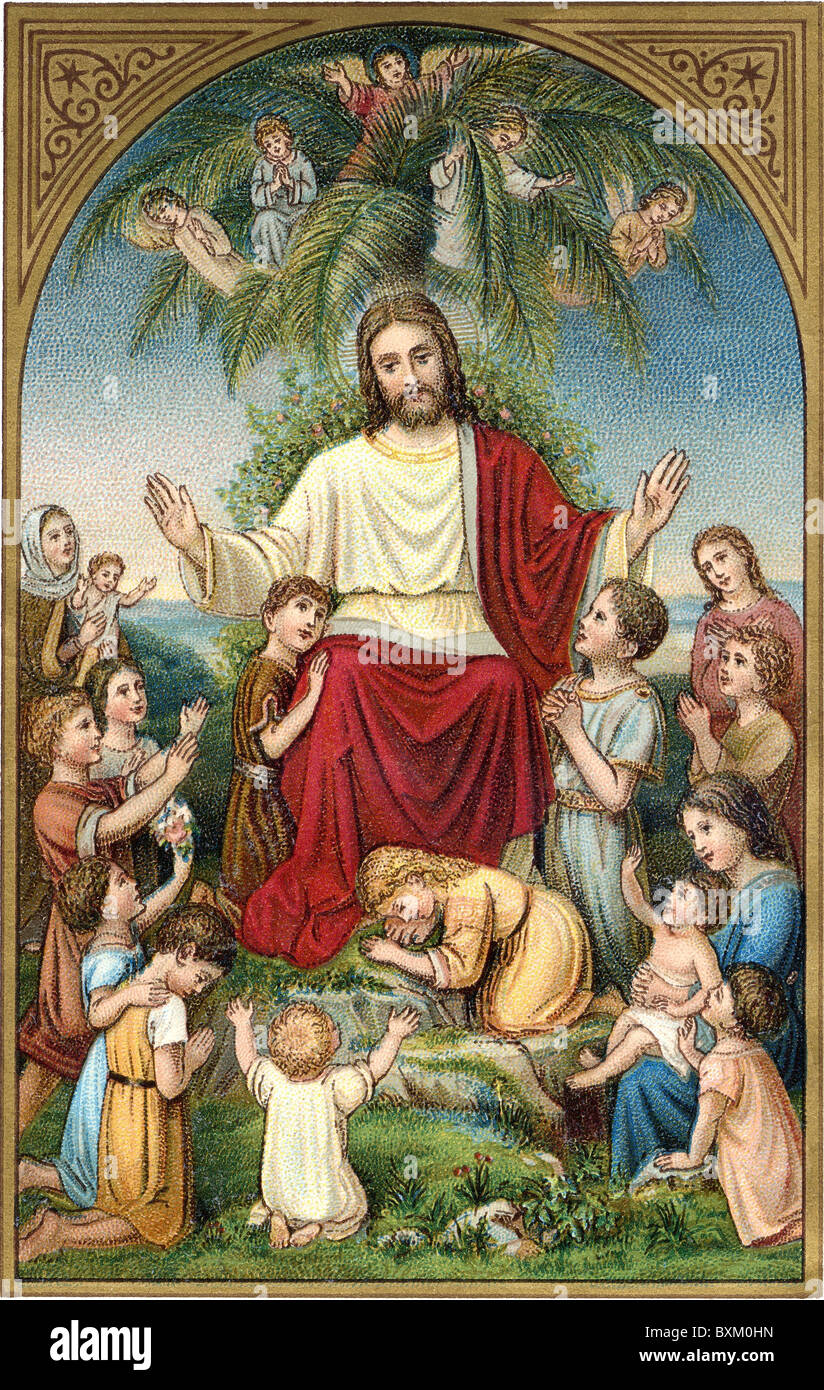 Jesus and the children hi-res stock photography and images - Alamy