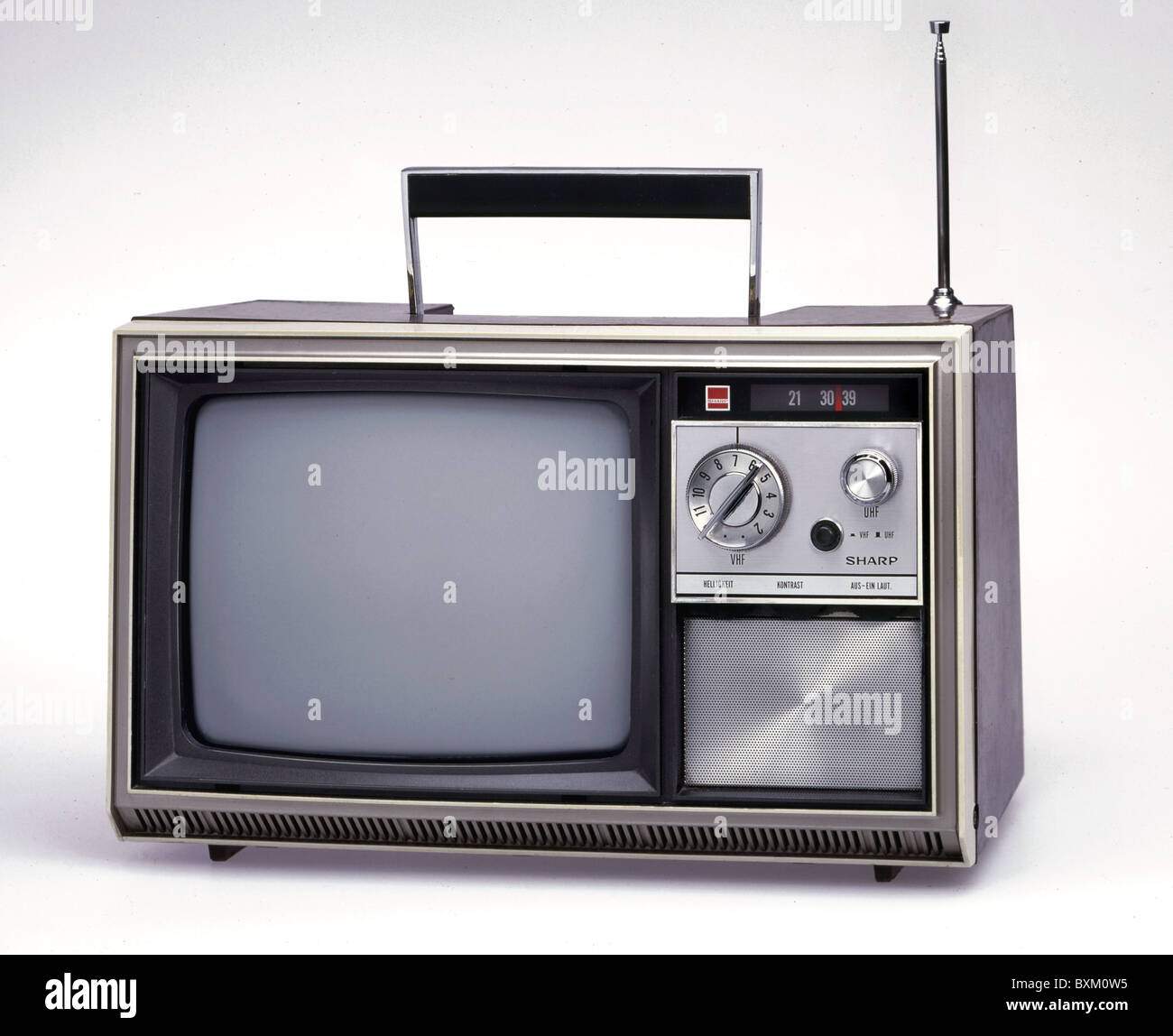 television / broadcast, TV sets, Sharp TV set, Japan, circa 1968, Additional-Rights-Clearences-Not Available Stock Photo