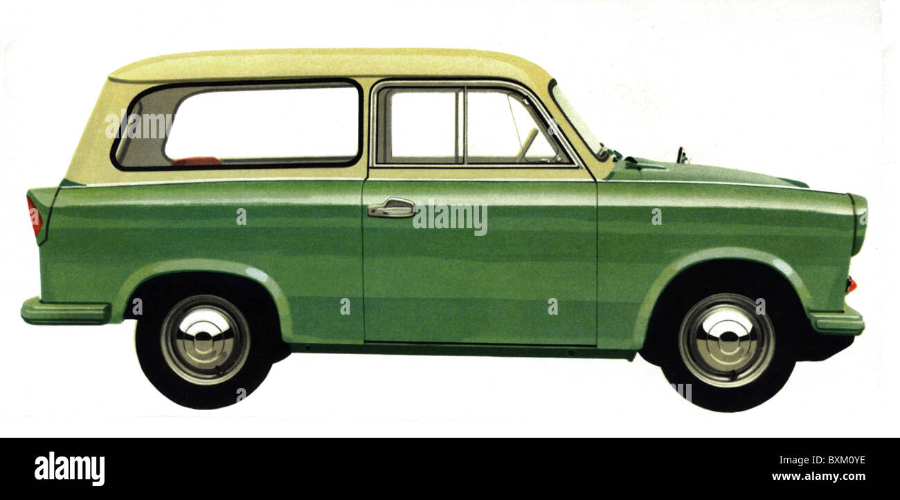 transport / transportation, car, vehicle variants, Trabant, estate car, made by VEB Sachsenring Automobilwerke Zwickau, East-Germany, 1959, Additional-Rights-Clearences-Not Available Stock Photo