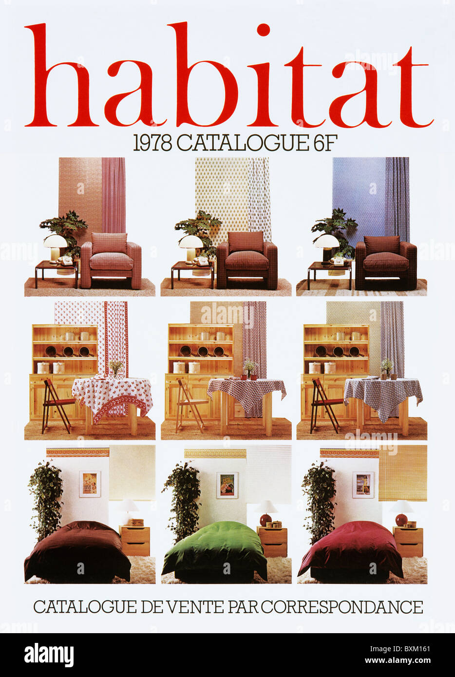 Habitat Catalogue, 1978 French Cover, commissioned by Conran Associates Stock Photo