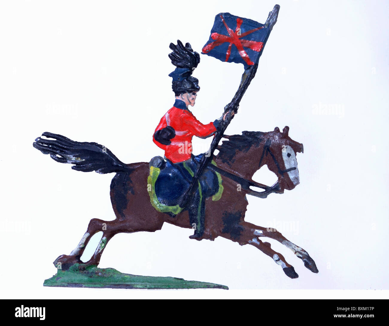 toys, pewter figures, tin soldier, cavalier, British soldier, Great Britain, circa 1900, Additional-Rights-Clearences-Not Available Stock Photo