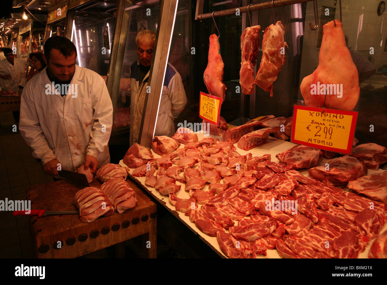 Central Meat Market in Athens, Greece Stock Photo Alamy