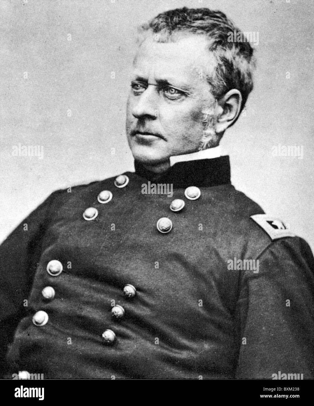 MAJOR GENERAL JOSEPH HOOKER (1814-1879)  Union army officer during the American Civil War Stock Photo