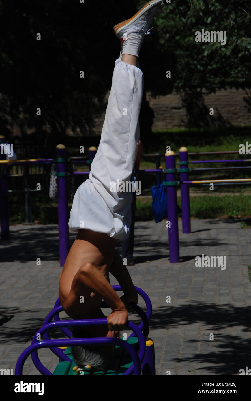 Gymnastics Outdoor Old Man Temple Of Heaven Park Beijing China Gymnastics Outdoor Old Man Temple Of Heaven Park Beijing China