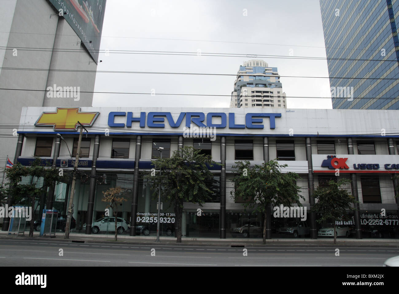 Chevrolet car showroom in Bangkok Stock Photo Alamy