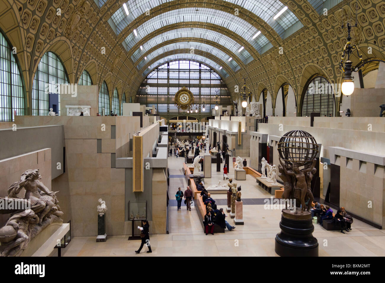 main hall, Musée d'Orsay , Paris, France Stock Photo