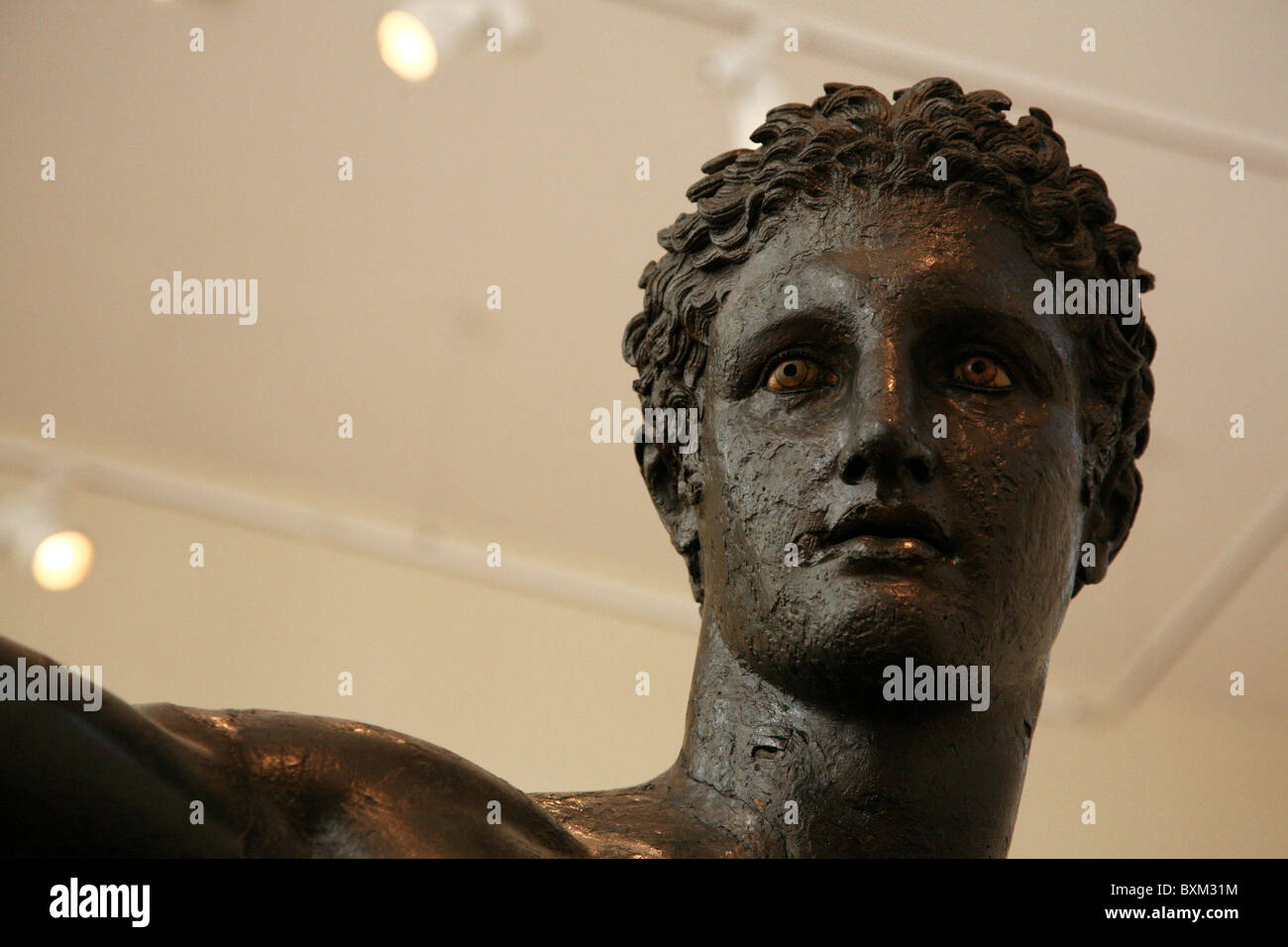 The Antikythera Ephebe in the National Archaeological Museum in Athens, Greece. Stock Photo