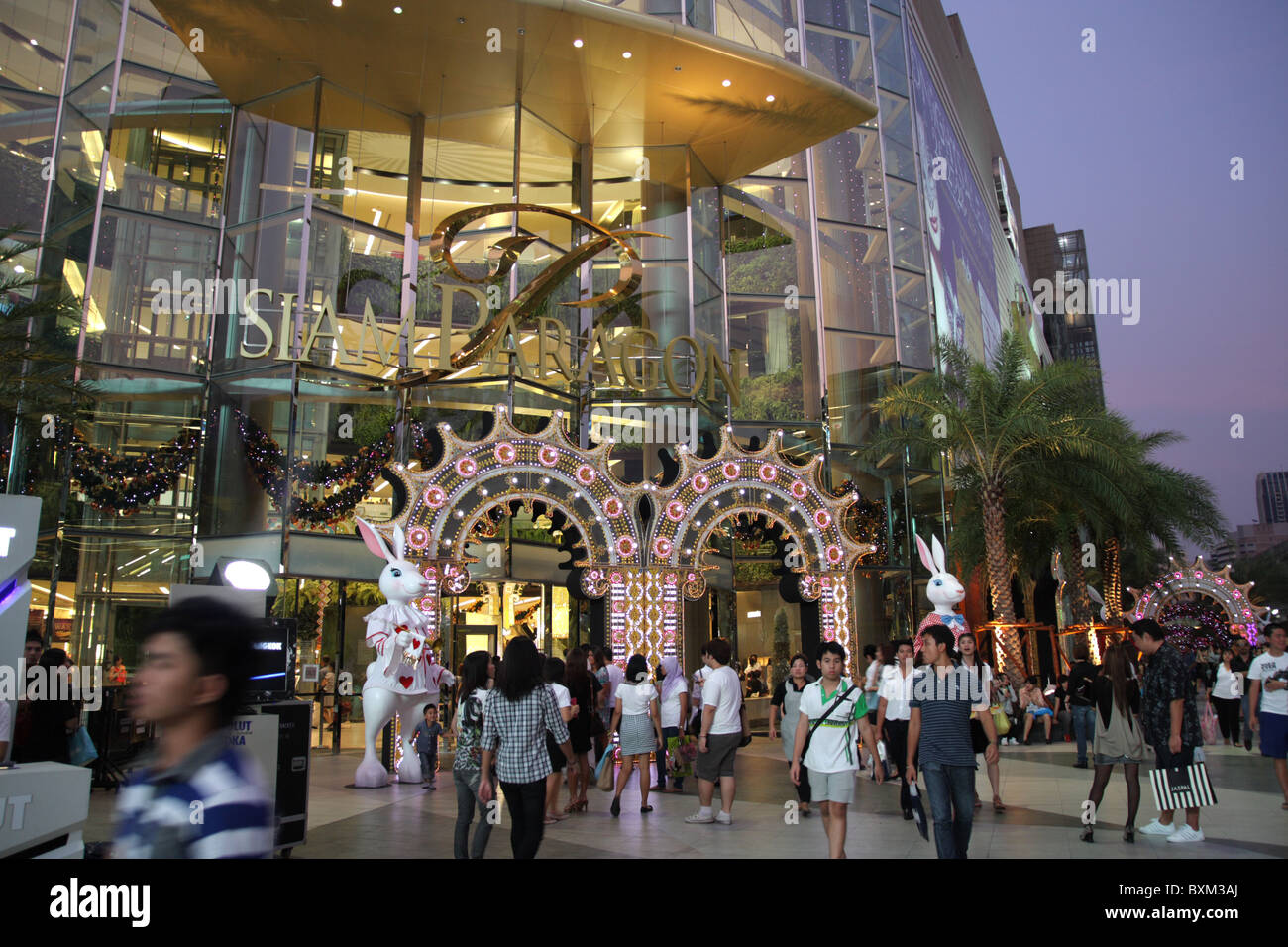 Christmas threme at Siam Paragon Shopping Center , Bangkok , Thailand