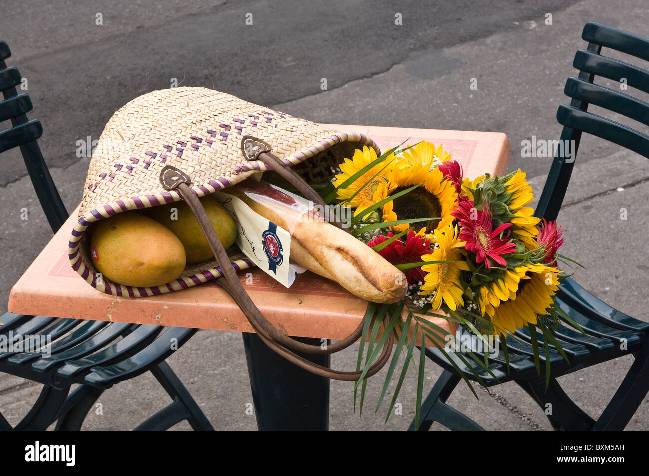 Montreal, Canada. Shopping basket at JeanTalon Market Stock Photo Alamy