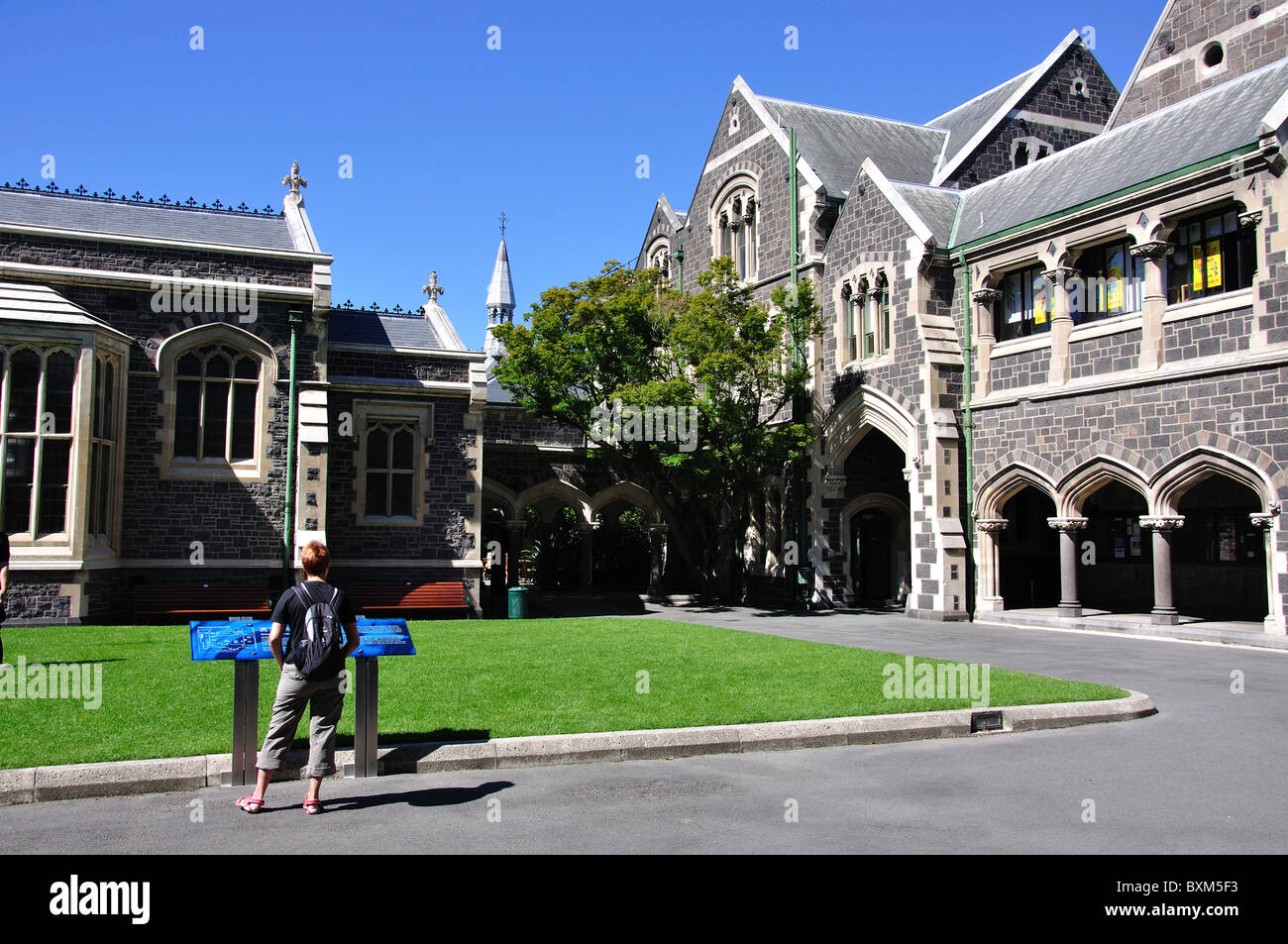 Quadrangle and entrance to Great Hall, Christchurch Arts Centre
