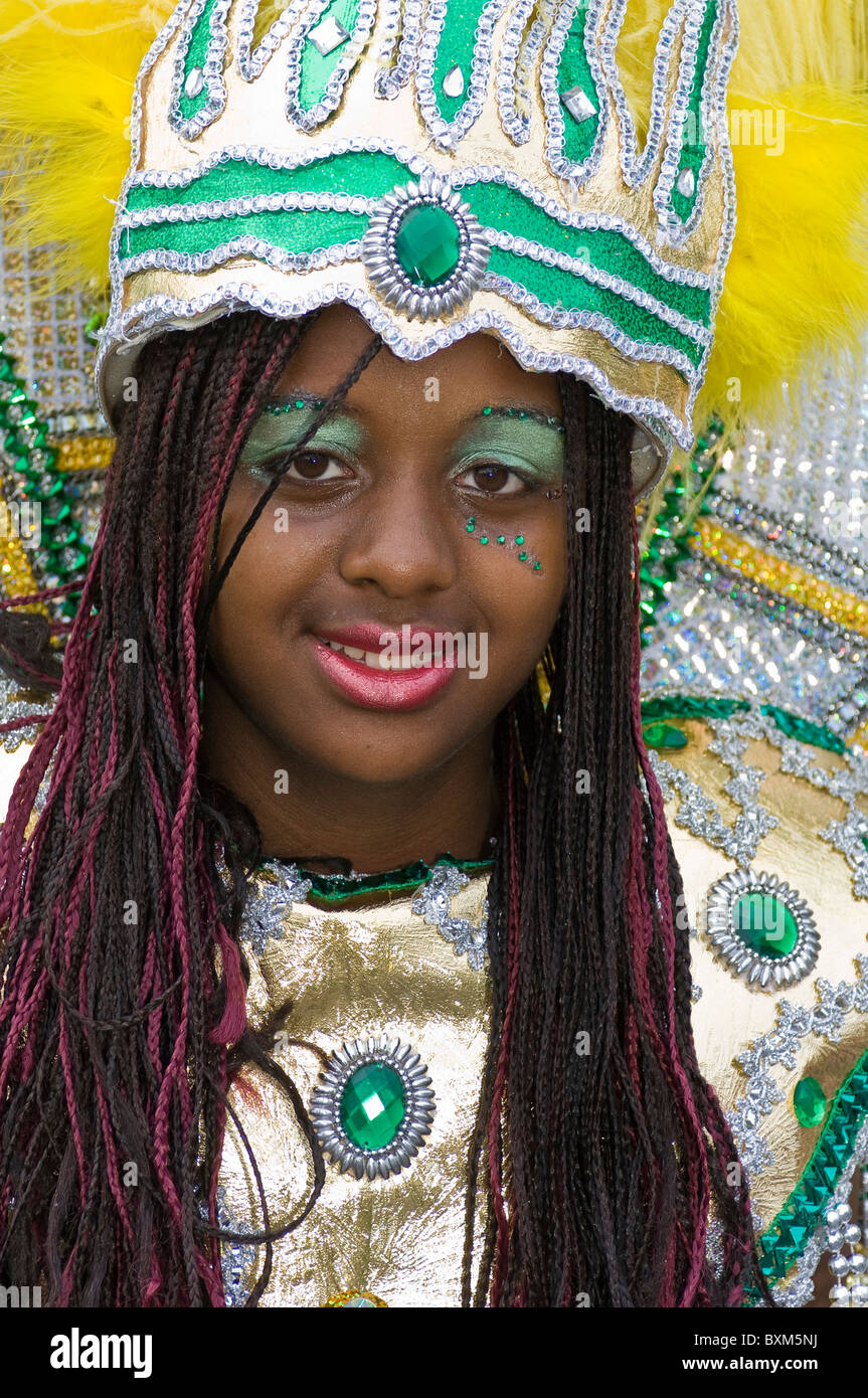 Montreal, Canada. close up Caribbean carnival in downtown Montreal