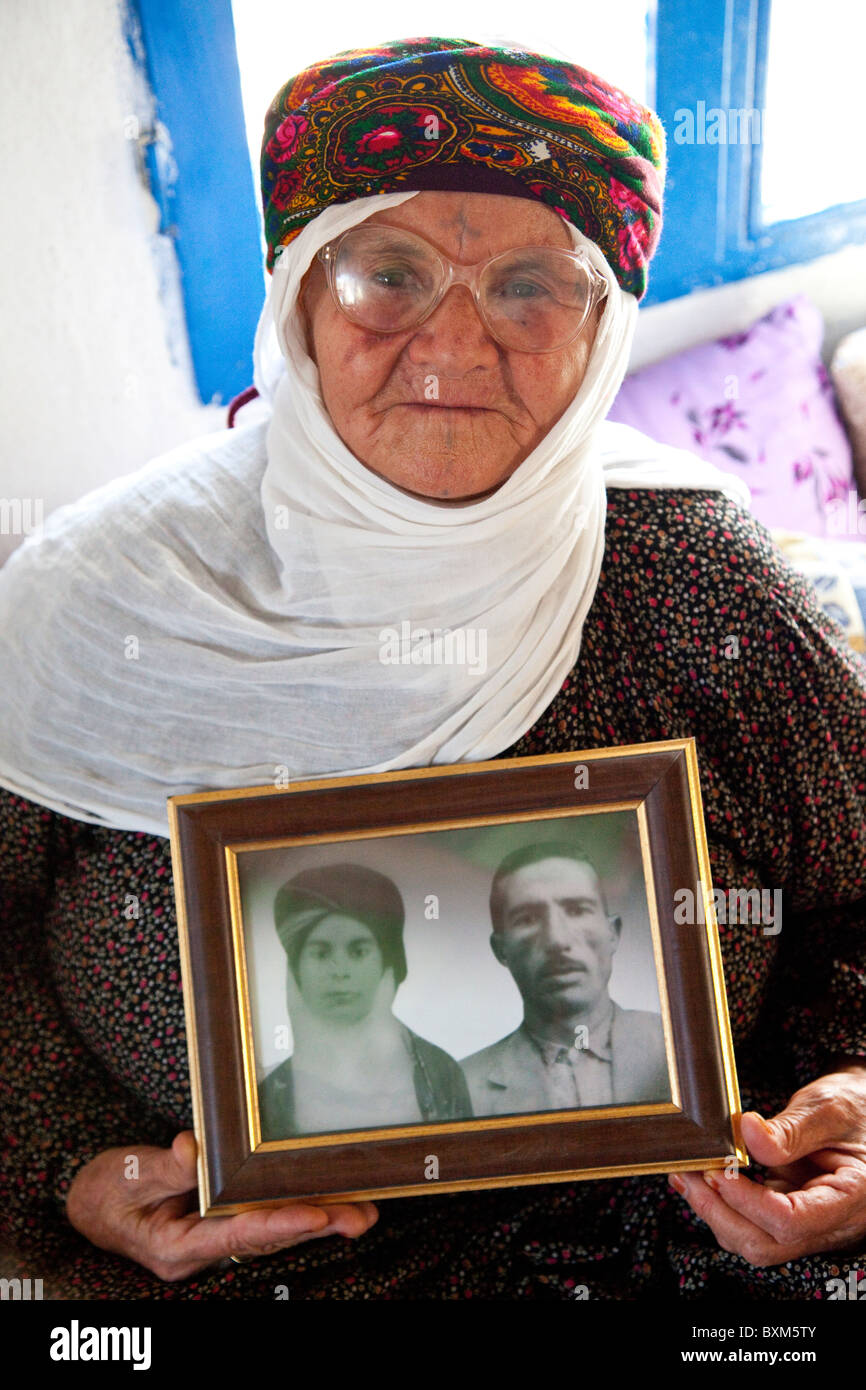 Kurdish woman in Eastern Turkey Stock Photo