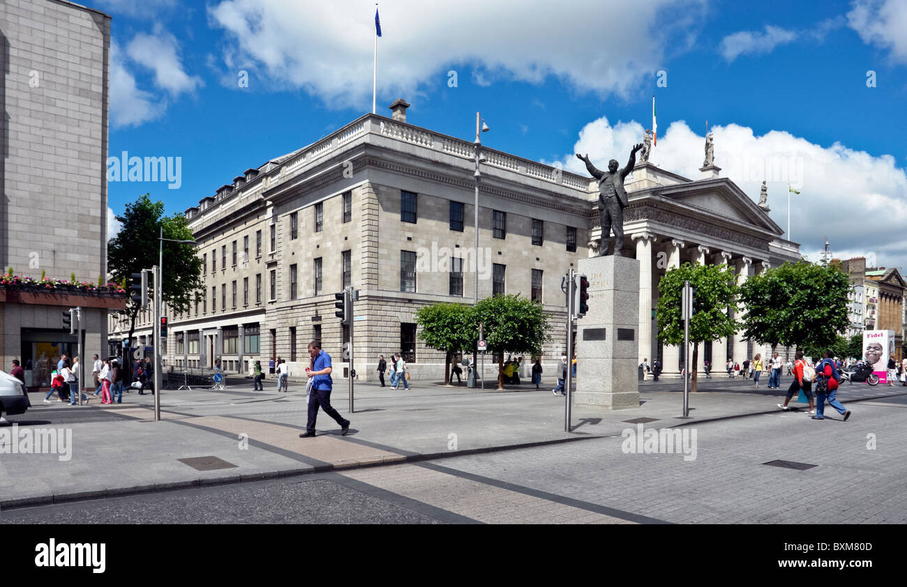 Dublin General Post Office in O'Connell Street Dublin Ireland Stock