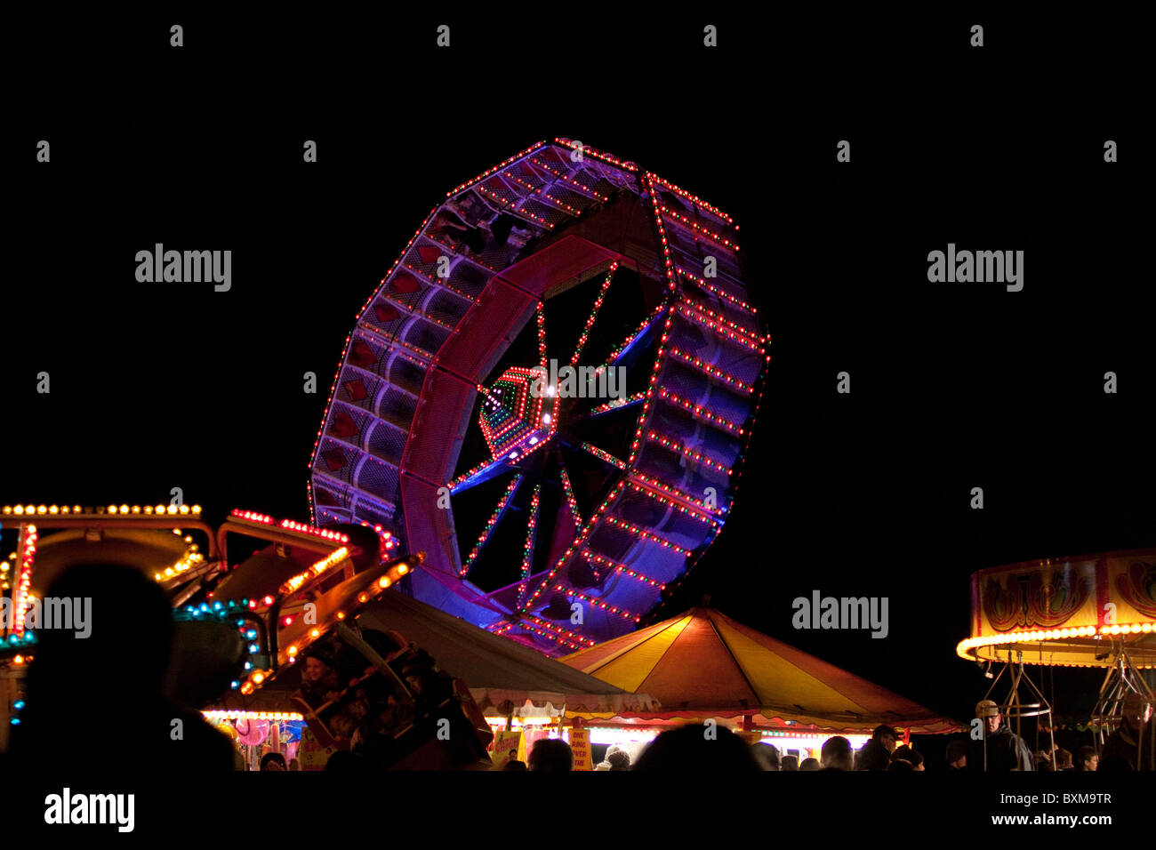 Lights At The Fairground Stock Photos & Lights At The Fairground Stock