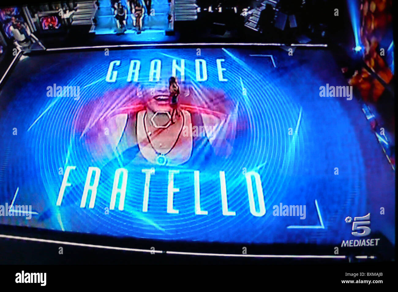 Italian television, Grande Fratello Stock Photo